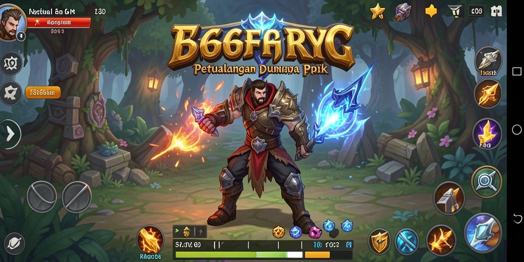 Tangkapan layar utama 666F menampilkan aksi pertarungan RPG yang mendebarkan.