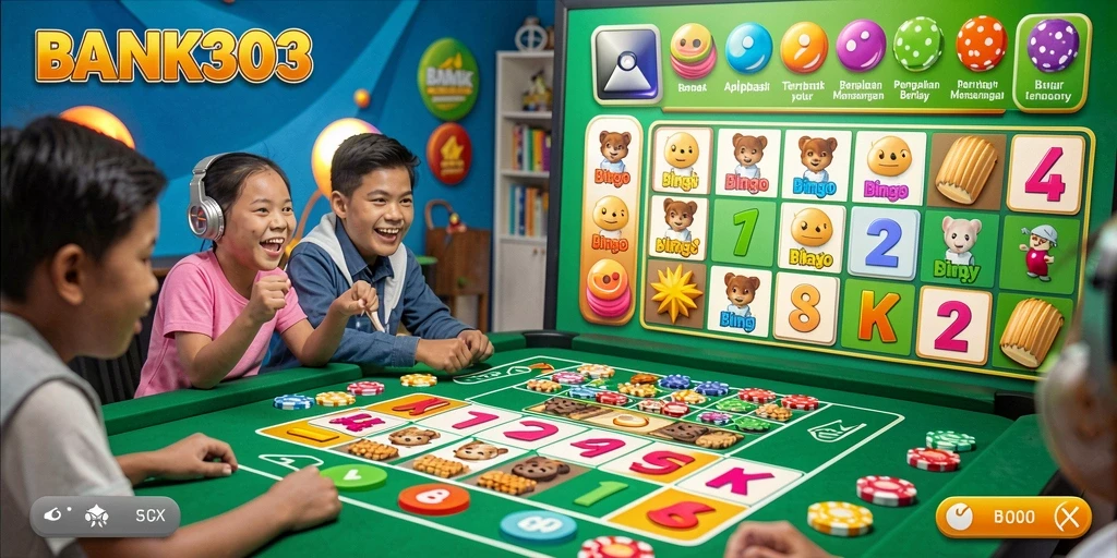Tampilan gameplay seru dan interaktif dari BANK303 Bingo.