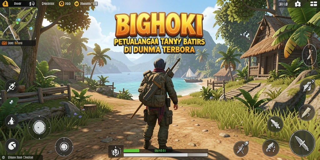 Screenshot BIGHOKI menunjukkan pengalaman gameplay Open World yang intens.