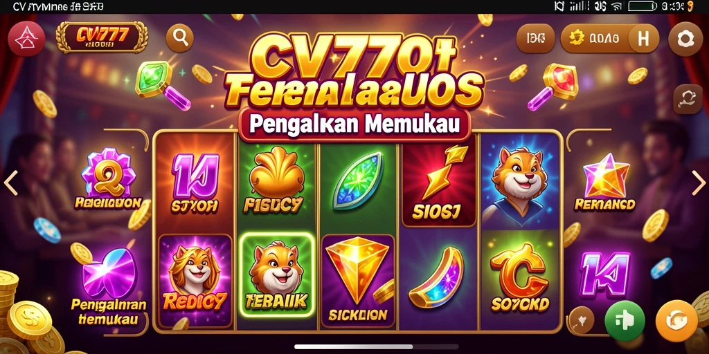 Tampilan gameplay mengesankan dari CV777 dengan berbagai slot yang menarik.