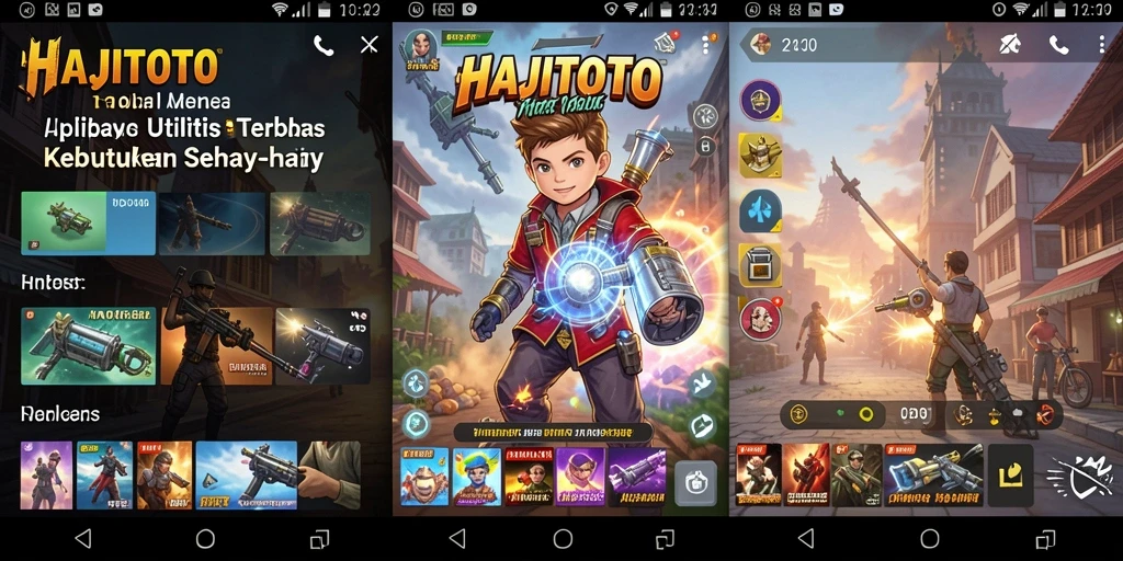 Screenshot utama HAJITOTO menampilkan antarmuka yang bersih dan fungsional.