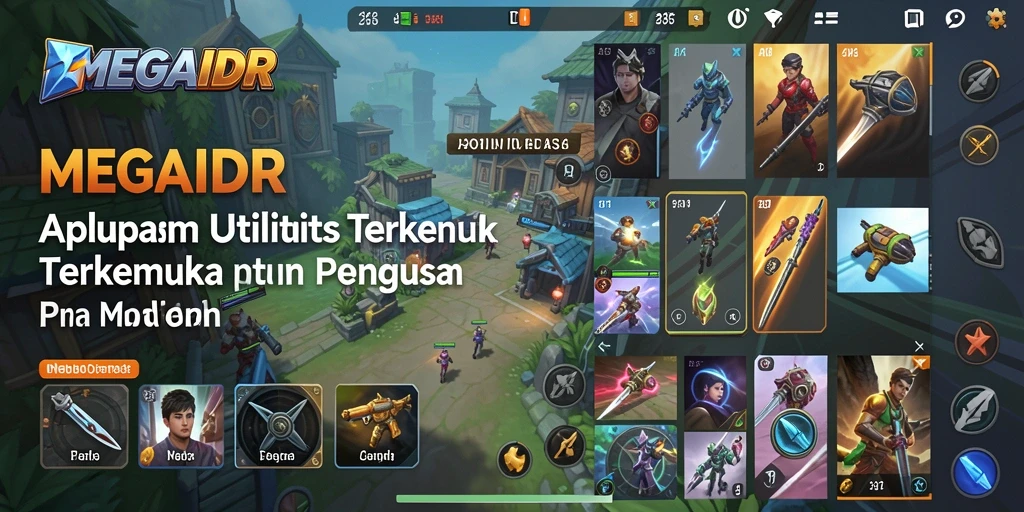 Tampilan utama MEGAIDR dengan fitur utilitas yang menarik.