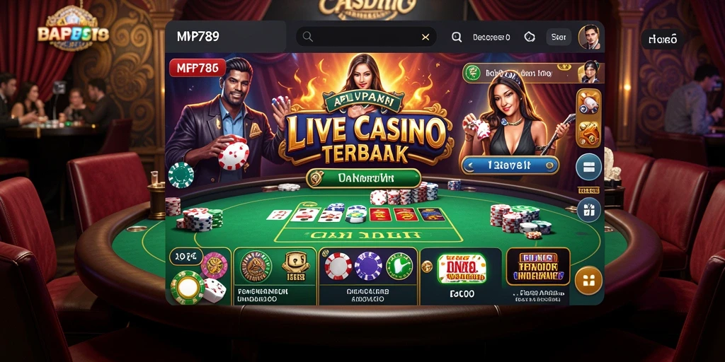 Tampilan gameplay live casino yang intens dan interaktif dari MVP789.