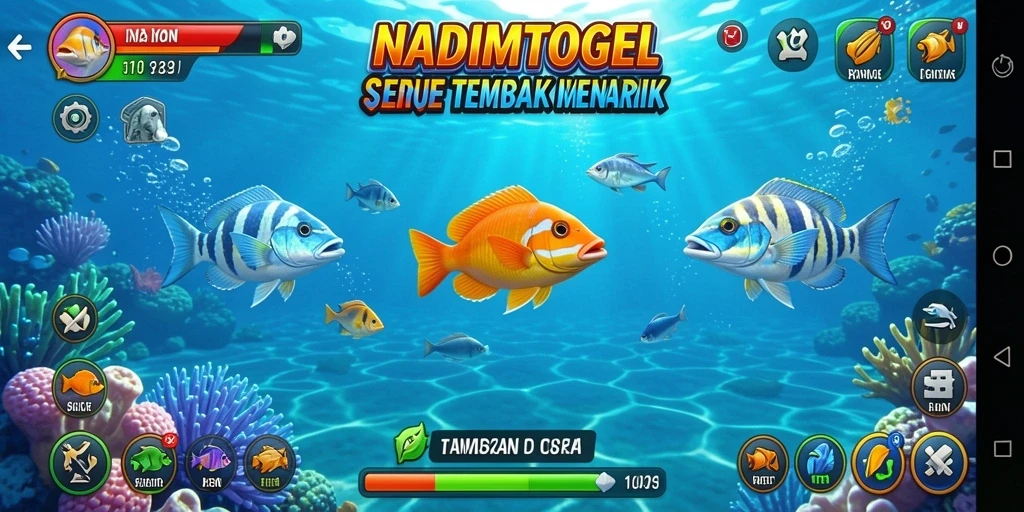 Tampilan menawan gameplay NADIMTOGEL dalam aksi Tembak Ikan.