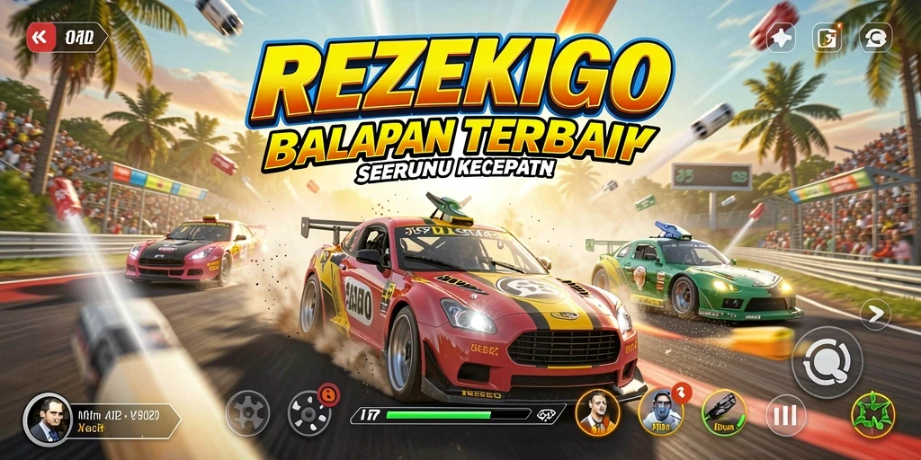 Tampilan menangkap momen balapan intens dalam REZEKIGO.