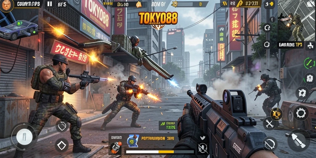 Gameplay seru dan aksi mendebarkan dalam TOKYO88.